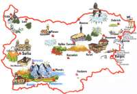 Туристическая карта Болгарии